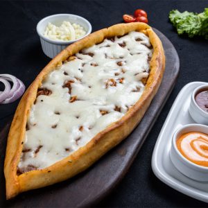 Pizza With Keema and Cheese